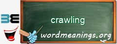 WordMeaning blackboard for crawling